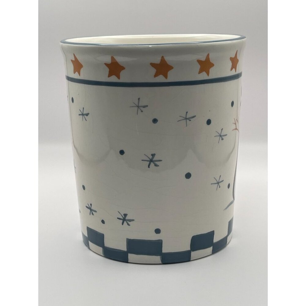 Handpainted‎ vintage oversized Snowman Ceramic Christmas mug 2000 FDL Fragrances - Picture 2 of 7
